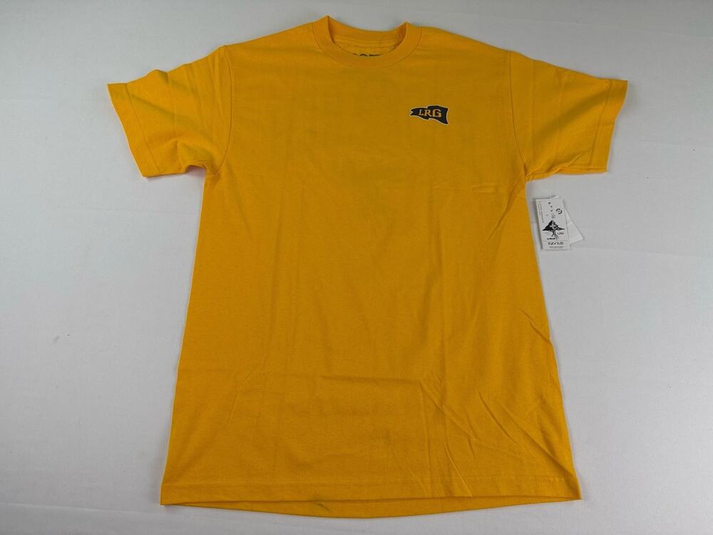 LRG Shirt Mens Medium Yellow Logo Tee